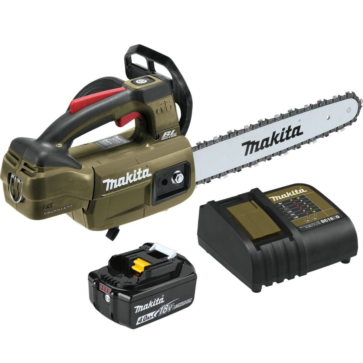 Makita ADCU10SM1 Outdoor Adventure 18V LXT 12″ Top Handle Chain Saw Kit (4.0Ah)