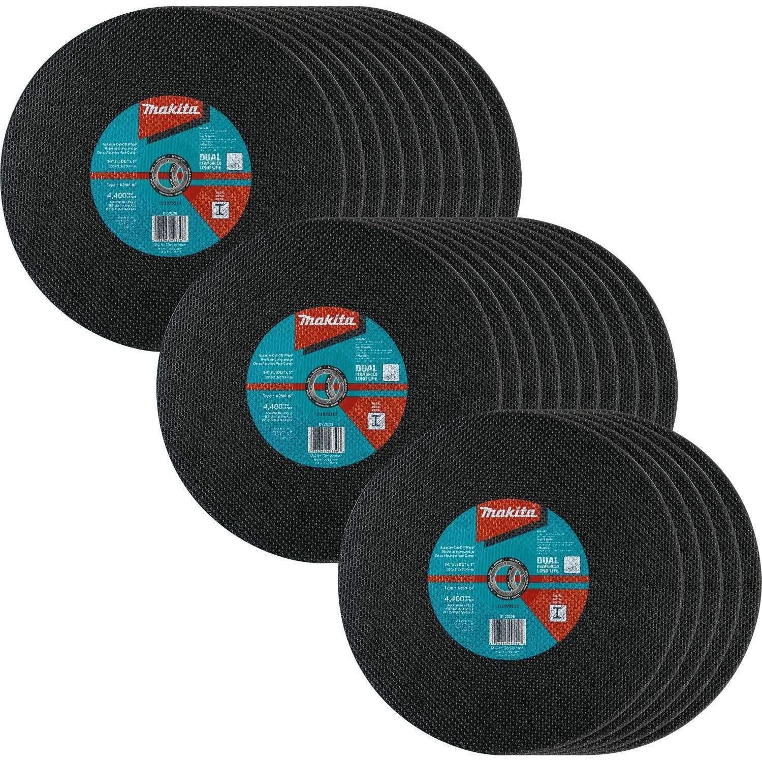 Makita B-57598-25 14" x 3/32" x 1" Abrasive Cut-Off Wheel, 25/pk - Image 1