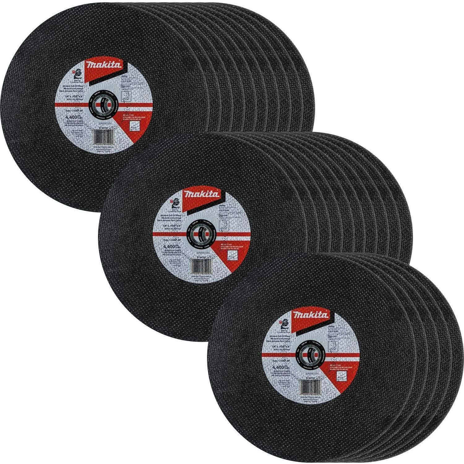 Makita B-64705-25 14" x 3/32" x 1" Abrasive Cut-Off Wheel, 25/pk - Image 1