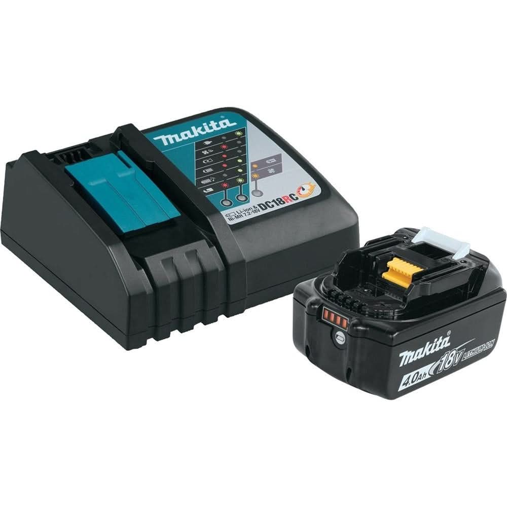 Makita 18V 4.0Ah Battery and Charger Starter Pack with 18V LXT Lithium-Ion Cordless 3/8-Inch / 1/4-Inch Sq. Drive Ratchet - Image 2