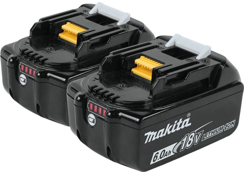 Makita 18V 4.0Ah Battery and Charger Starter Kit with 6.0Ah Battery 2-Pack - Image 3