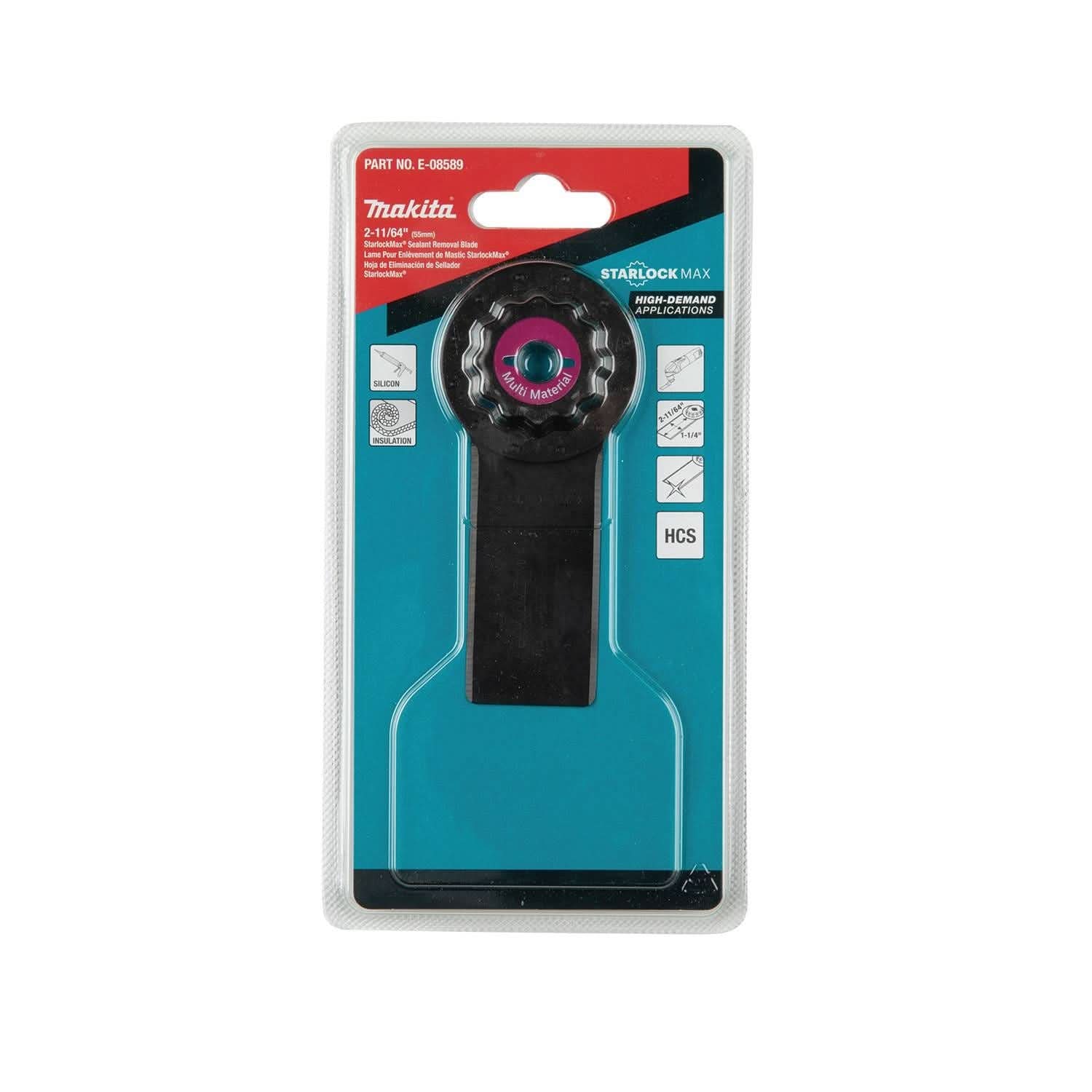 Makita E-08589 StarlockMax Oscillating Multi-Tool High Carbon Steel Sealant Removal and Joint Cutter Blade - Image 3