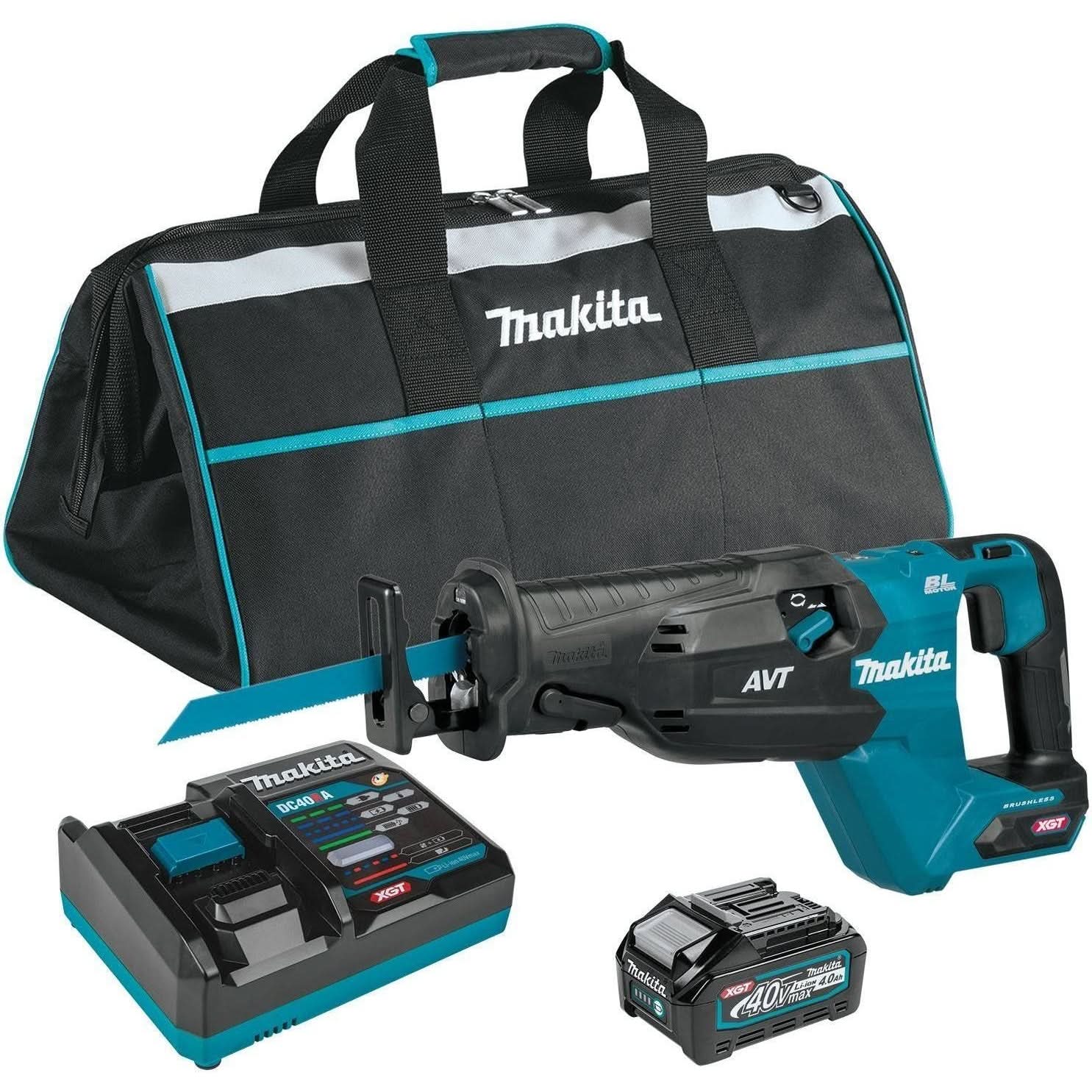 Makita 40V max XGT Brushless Cordless AVT Orbital Recipro Saw Kit (4.0Ah) with Battery - Image 2