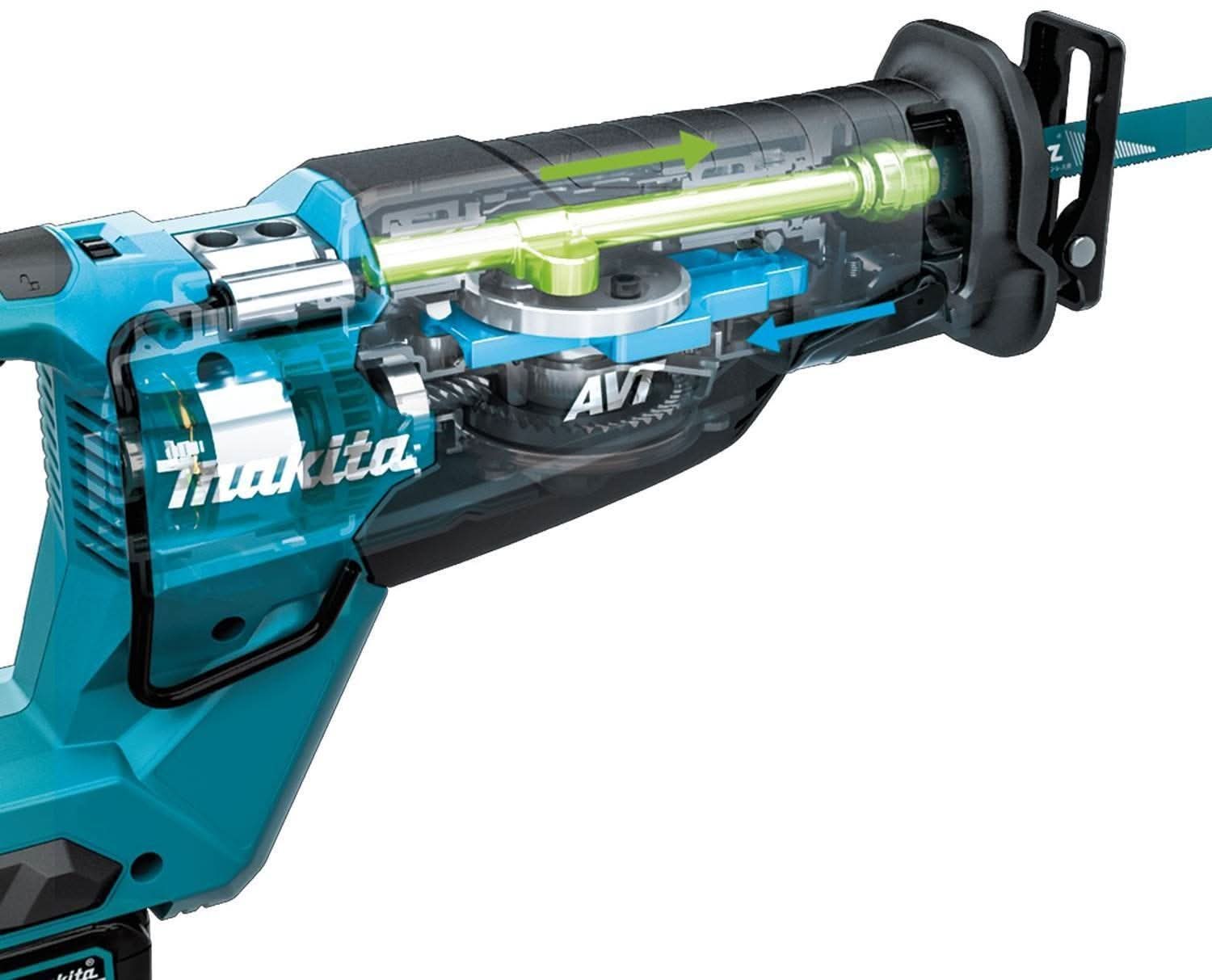 Makita GRJ02Z 40V max XGT Brushless Cordless AVT Orbital Recipro Saw, Tool Only - Image 3