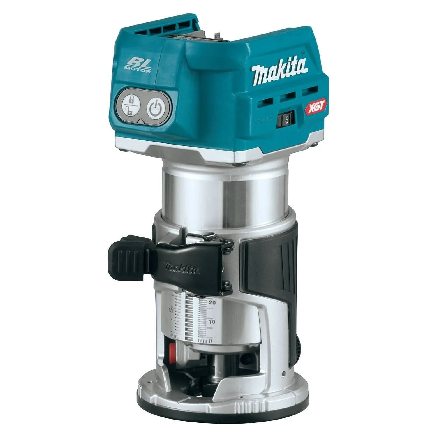 Makita 40V max XGT Brushless Cordless Compact Router, 40V MAX XGT Brushless Cordless 3-1/4" Planer, AWS Capable, and 40V max XGT 4.0Ah Battery - Image 2
