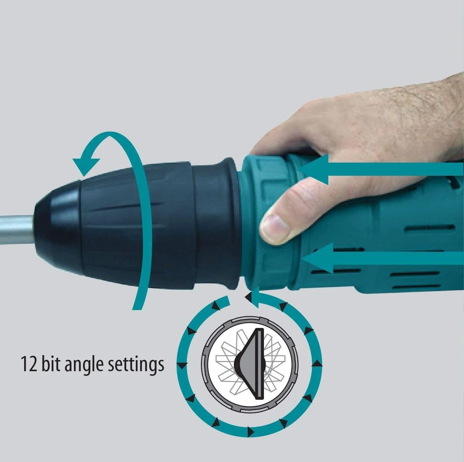 Makita HM1214CX 27 lb. SDS-MAX AVT Demolition Hammer, and 1" Rotary Hammer - Image 2