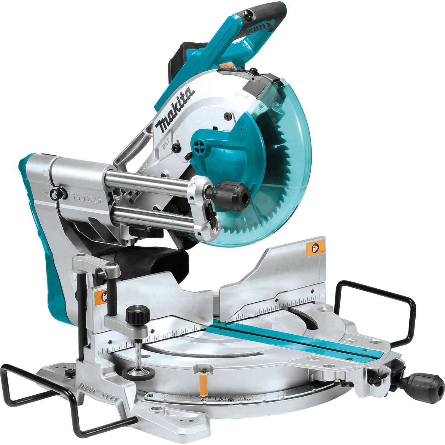 Makita 10-Inch Dual-Bevel Sliding Compound Miter Saw with Laser and Compact Folding Stand - Image 2
