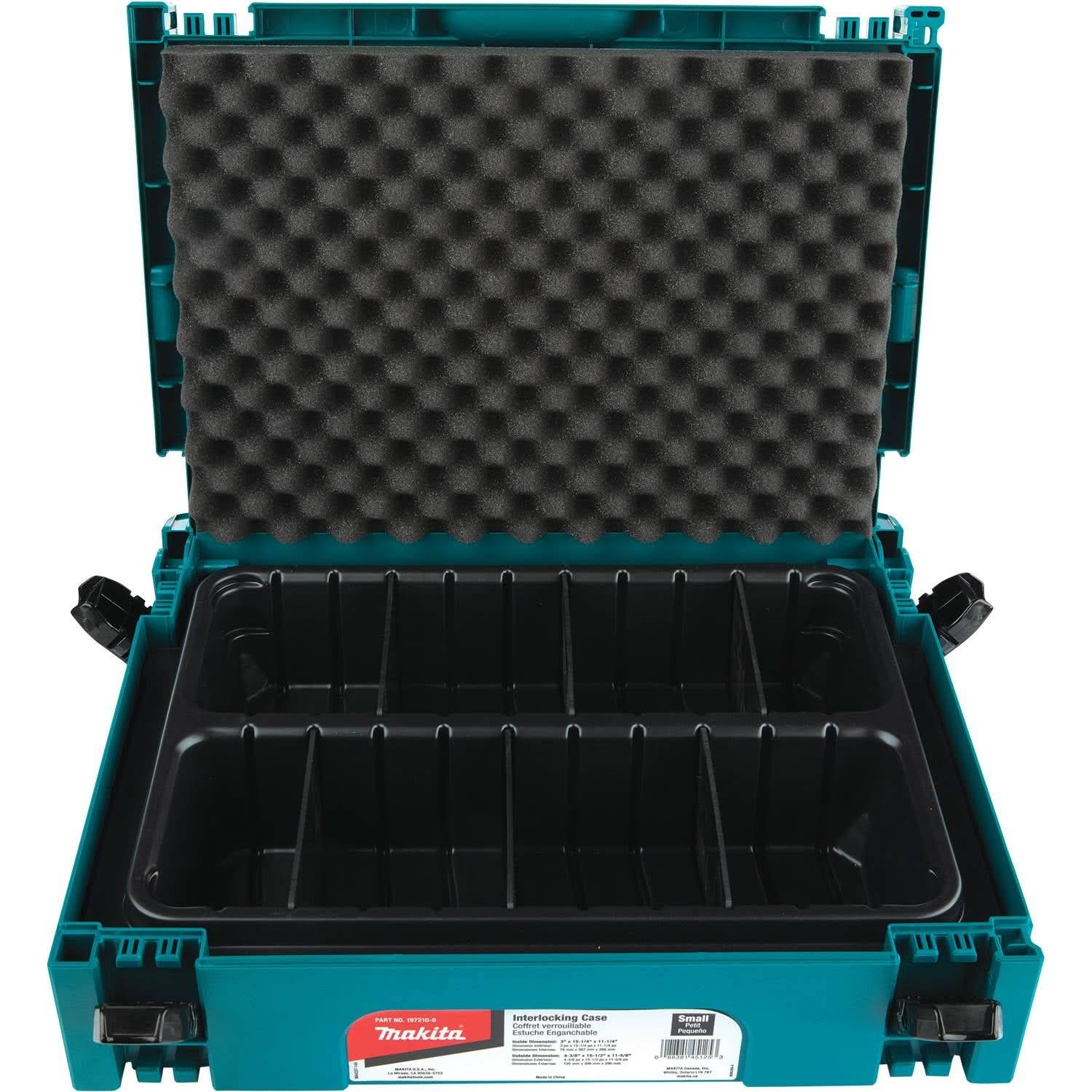 Makita P-83680 MAKPAC Interlocking Case 2 Row Insert Tray with 6 Dividers and Foam Lid (PROMO) - Image 2
