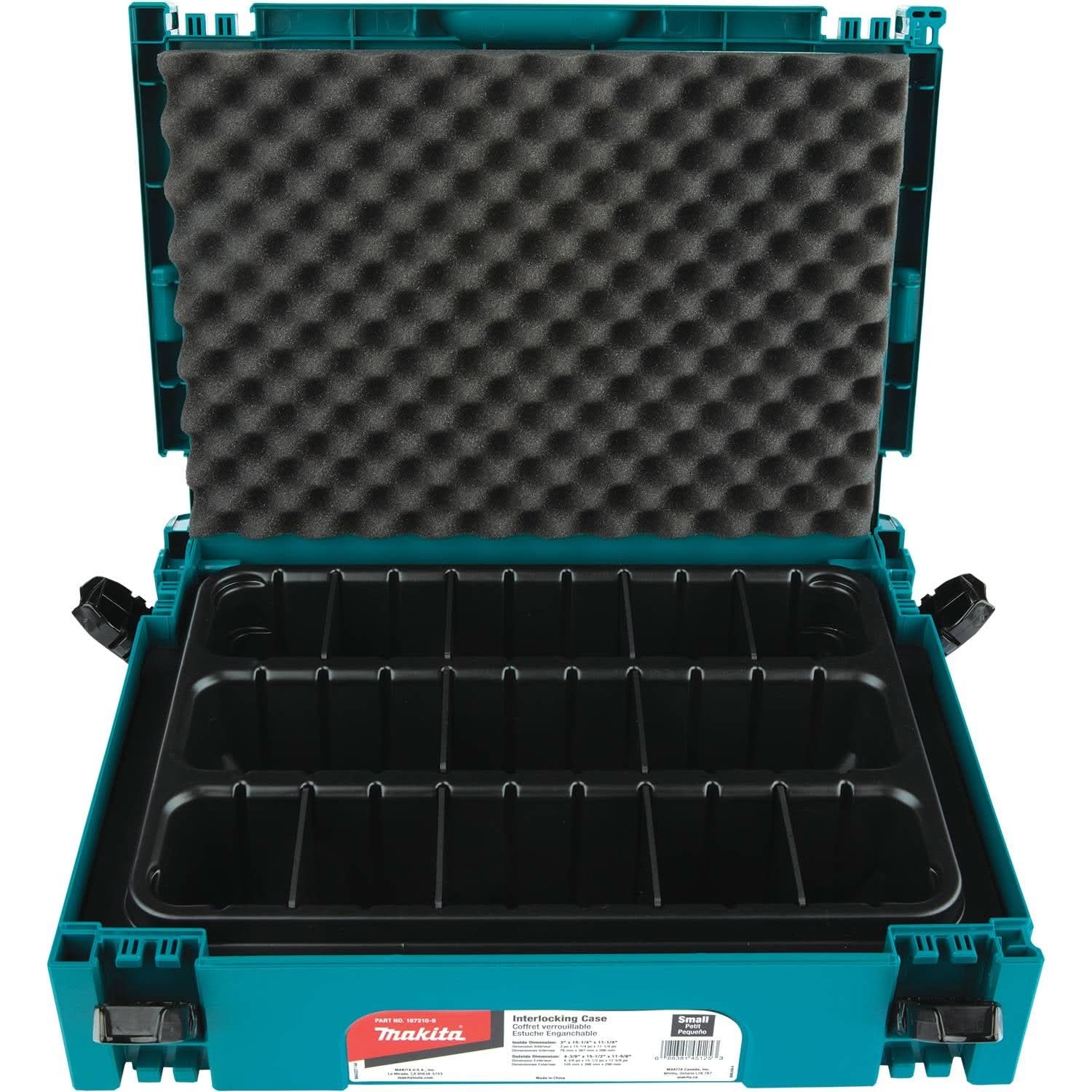 Makita P-83696 MAKPAC Interlocking Case 3 Row Insert Tray with 6 Dividers and Foam Lid (PROMO) - Image 2