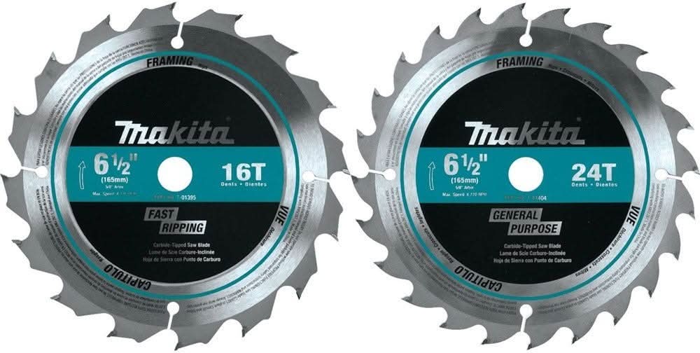 Makita 18V LX-Tooth Cordless 6-1/2" Circular Saw with 2-Piece Carbide-Tipped Circular Saw Blade (Bare Tool) - Image 3