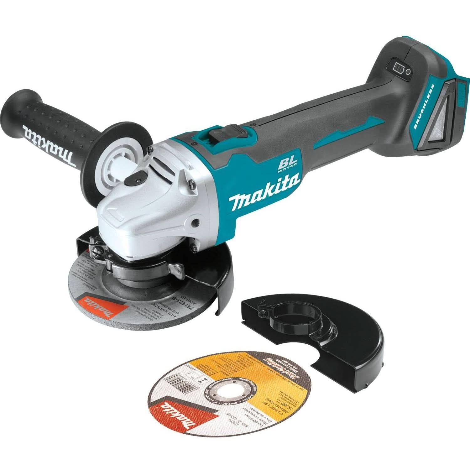 Makita XAG04Z 18V LXT Lithium-Ion Brushless Cordless 4-1/2″Â / 5″ Cut-Off/Angle Grinder, Tool Only