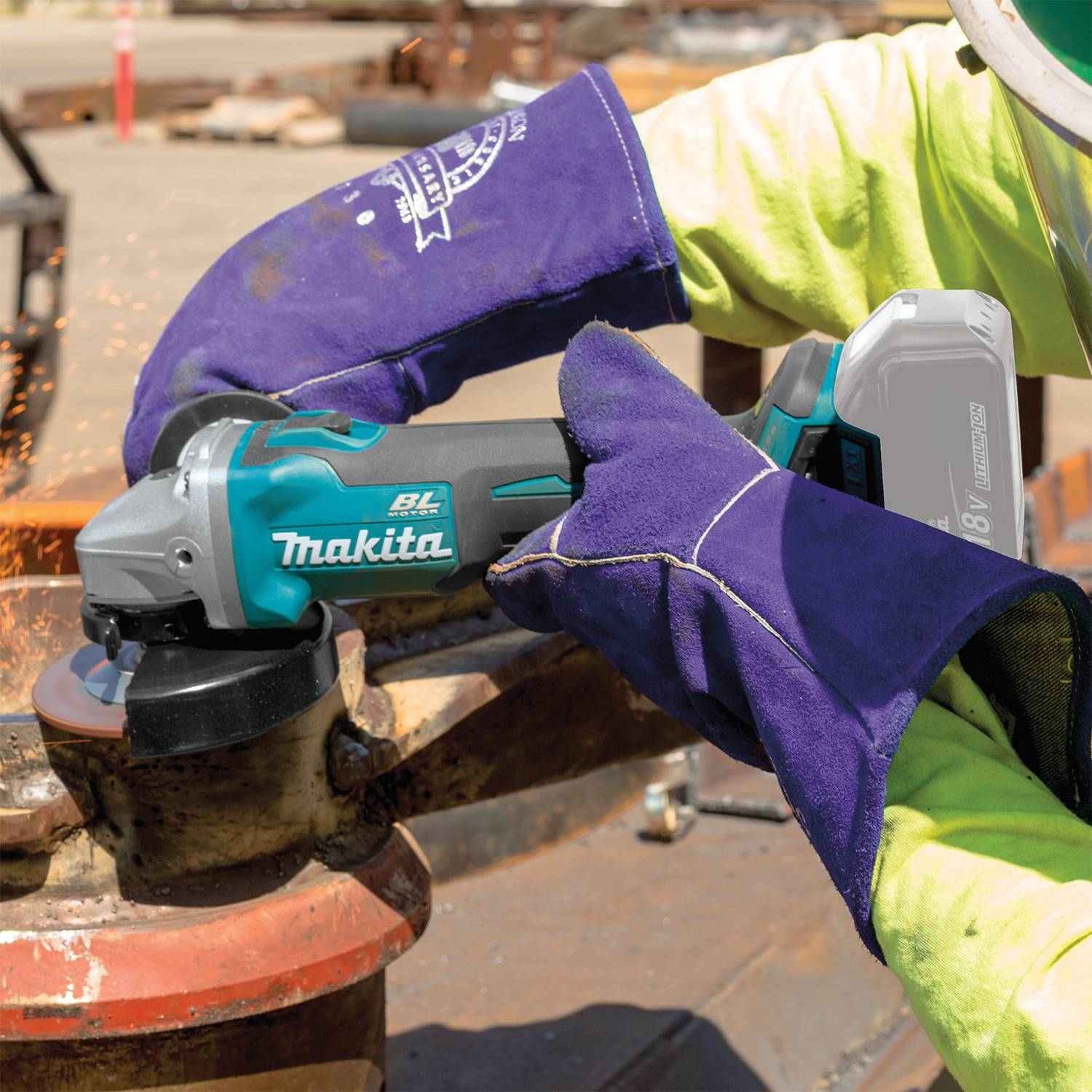 Makita XAG04Z 18V LXT Brushless Cordless 4-1/2 / 5" Cut-Off/Angle Grinder, Tool Only (PROMO) - Image 2