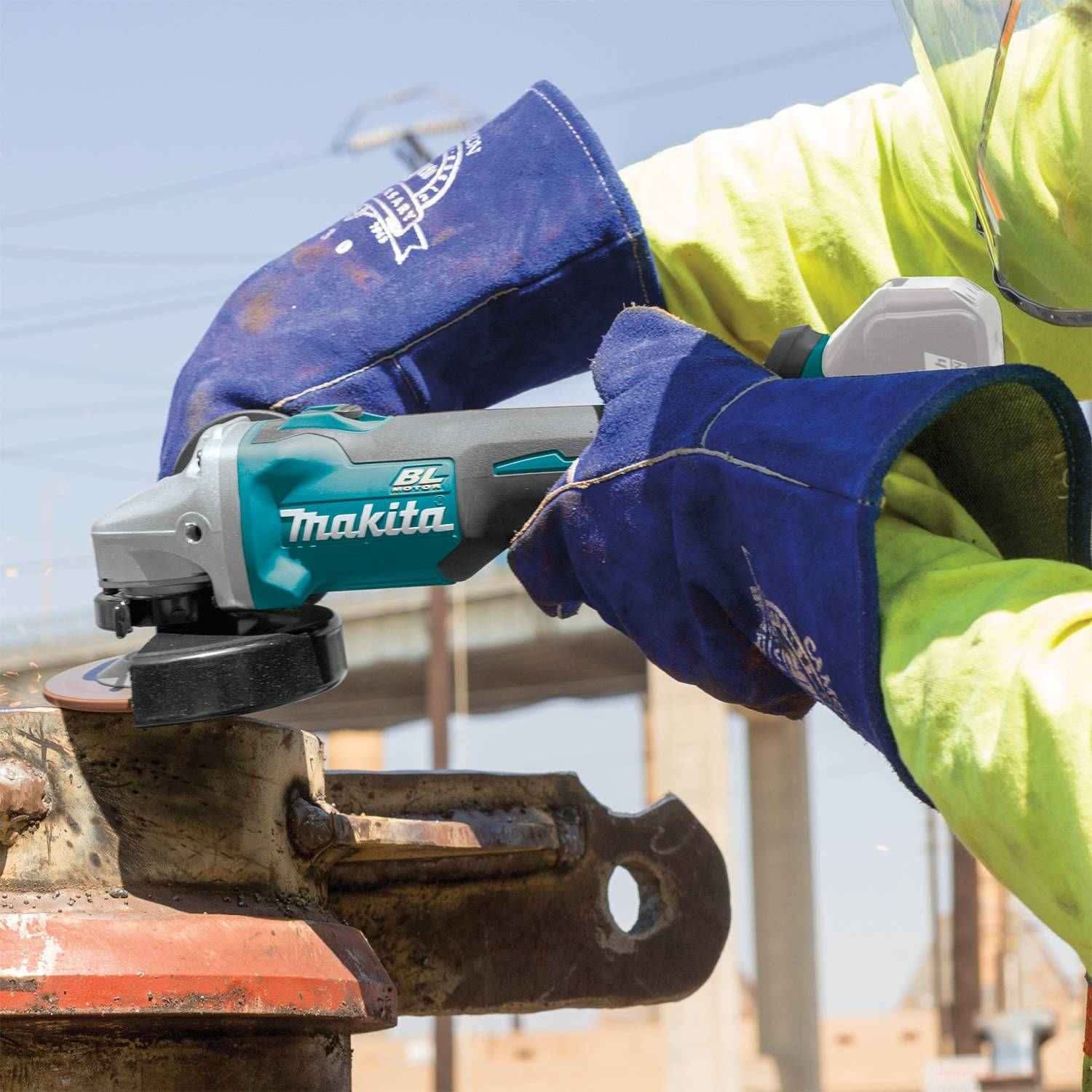 Makita XAG04Z 18V LXT Lithium-Ion Brushless Cordless 4-1/2"Â / 5" Cut-Off/Angle Grinder, Tool Only - Image 3
