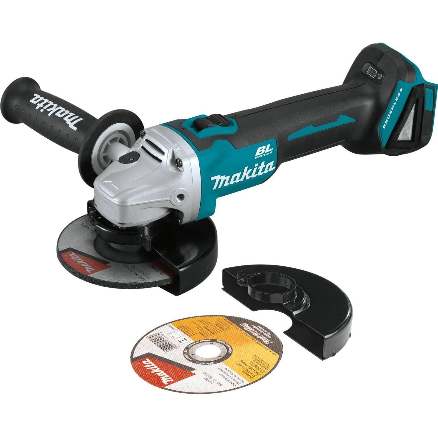Makita XAG09Z 18V LXT Lithium-Ion Brushless Cordless 4-1/2″Â / 5″ Cut-Off/Angle Grinder, with Electric Brake, Tool Only