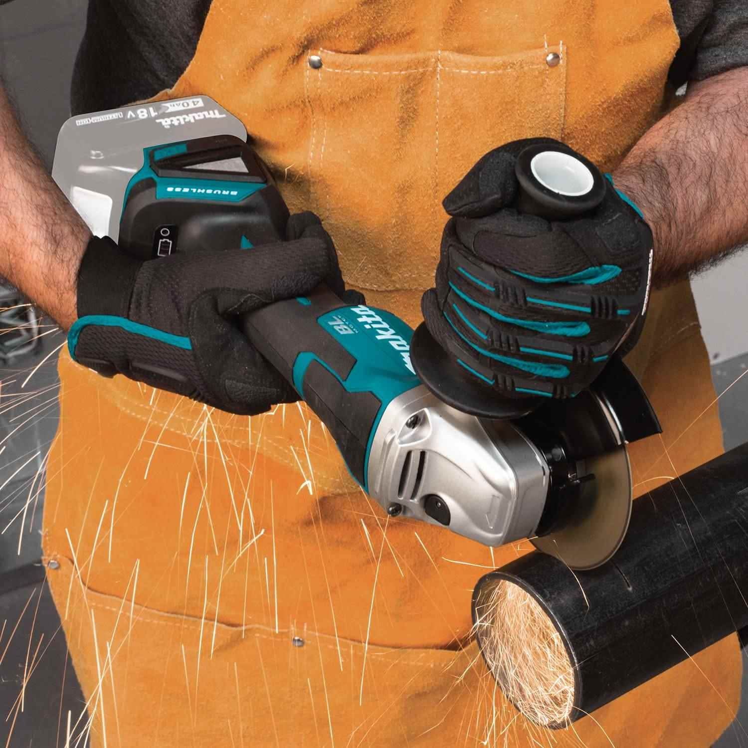 Makita XAG11Z 18V LXT Lithium-Ion Brushless Cordless 4-1/2"Â / 5" Paddle Switch Cut-Off/Angle Grinder, with Electric Brake, Tool Only - Image 3