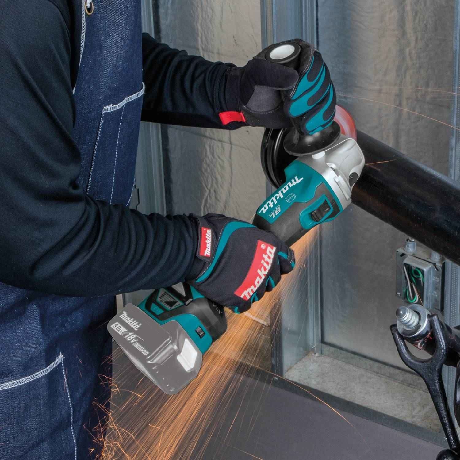 Makita XAG16Z 18V LXT Lithium-Ion Brushless Cordless 4-1/2"Â / 5" Cut-Off/Angle Grinder, with Electric Brake, Tool Only - Image 2