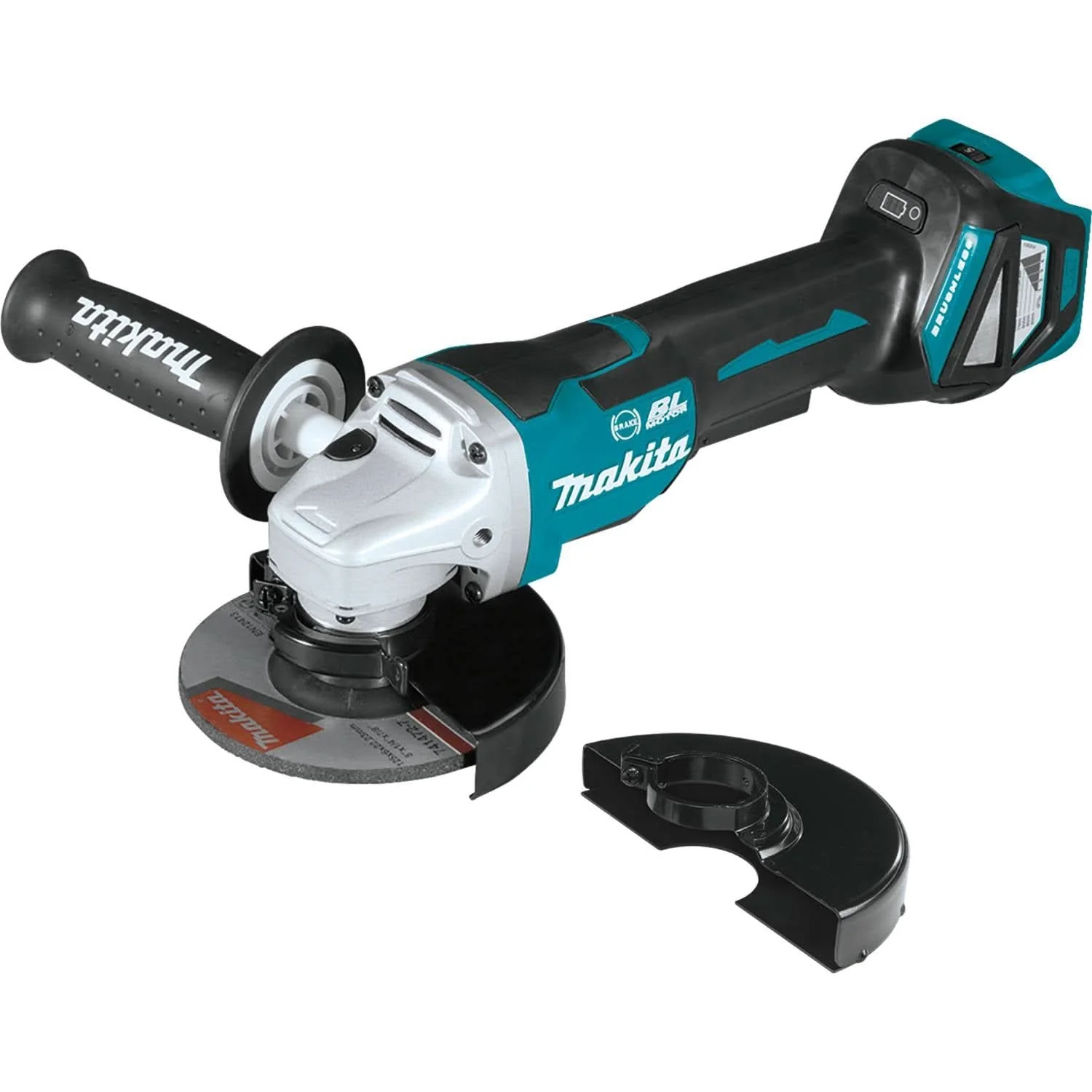 Makita XAG20Z 18V LXT Lithium-Ion Brushless Cordless 4-1/2″Â / 5″ Paddle Switch Cut-Off/Angle Grinder, with Electric Brake, Tool Only