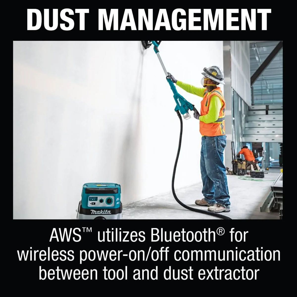 Makita XLS01ZX1 18V LXT Lithium-Ion Brushless Cordless 9" Drywall Sander, AWS Capable, Tool Only - Image 3