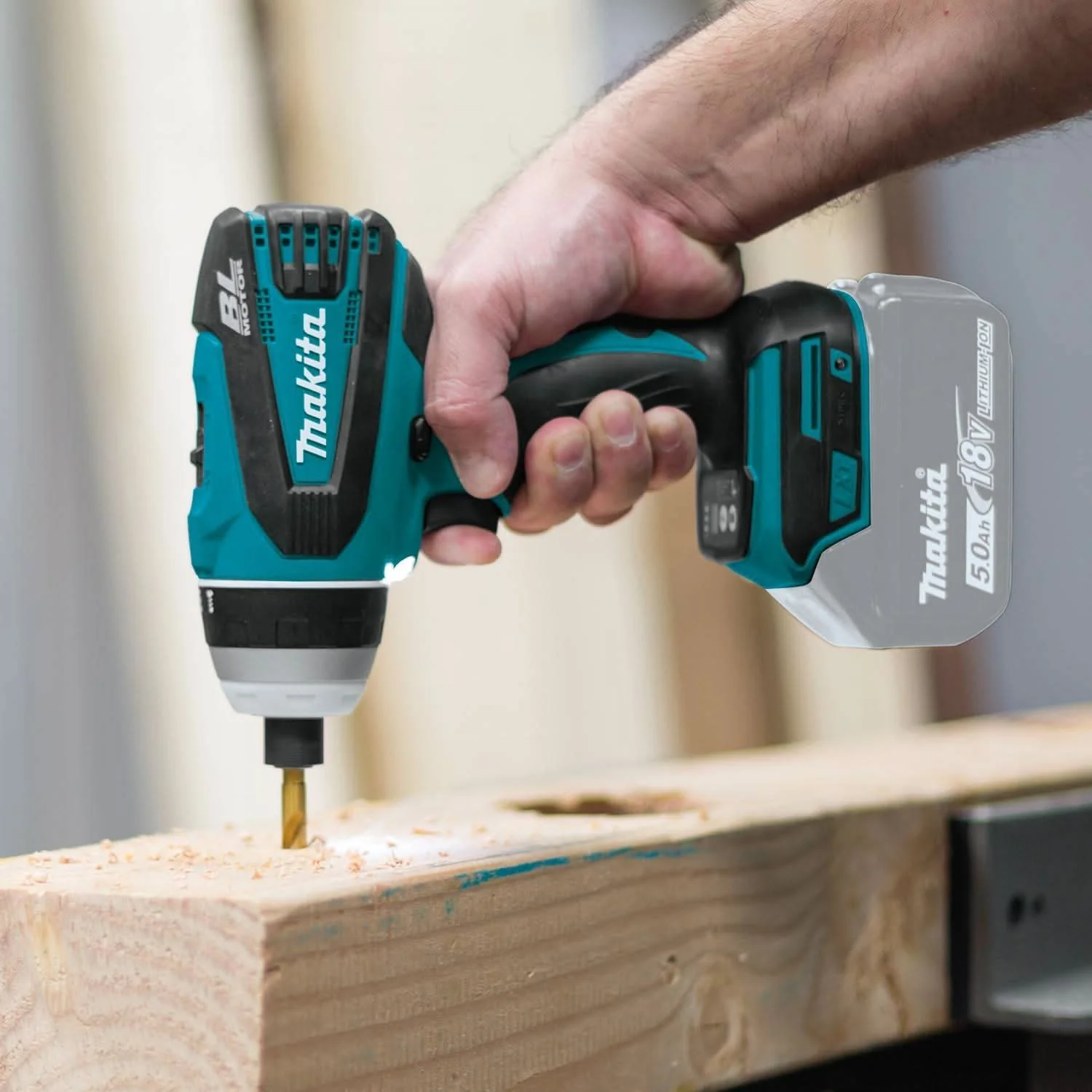 Makita XPT02Z 18V LXT Lithium-Ion Brushless Cordless Hybrid 4-Function Impact-Hammer-Driver-Drill, Tool Only - Image 2