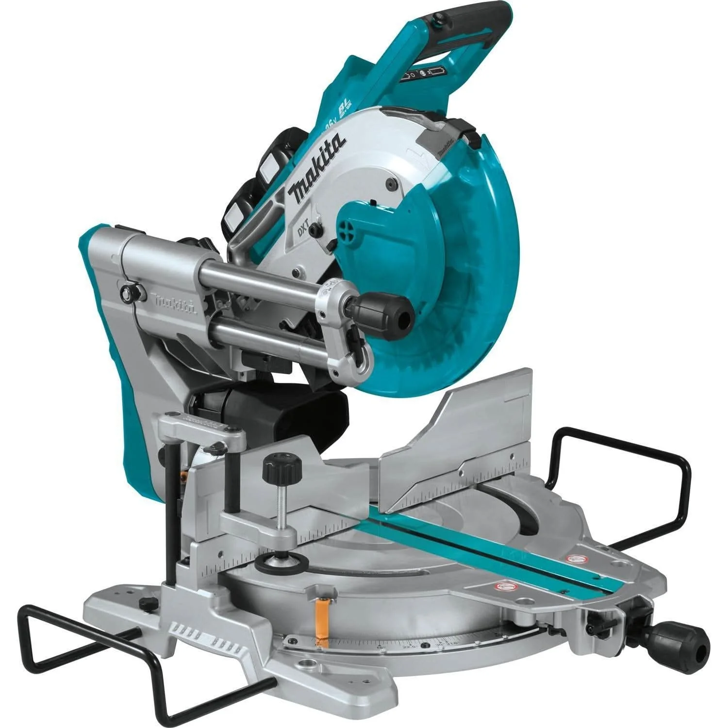 Makita 18V X2 (36V) Brushless 10" Dual-Bevel Sliding Compound Miter Saw 5.0Ah Kit w/ Folding Stand - Image 2