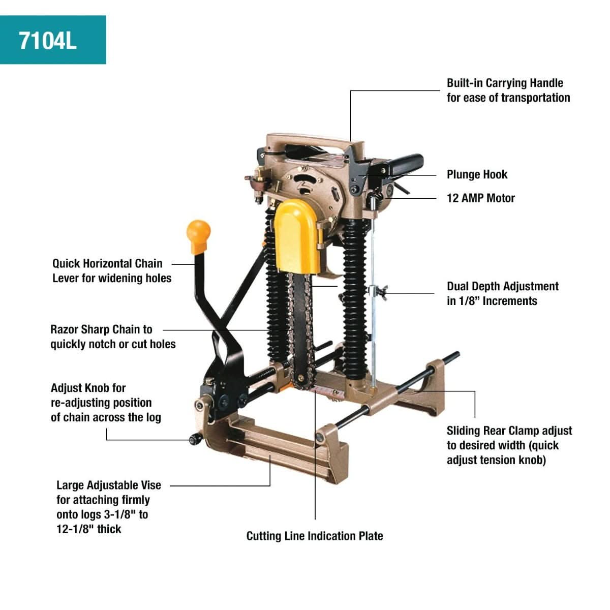 Makita 7104L Chain Mortiser - Image 2