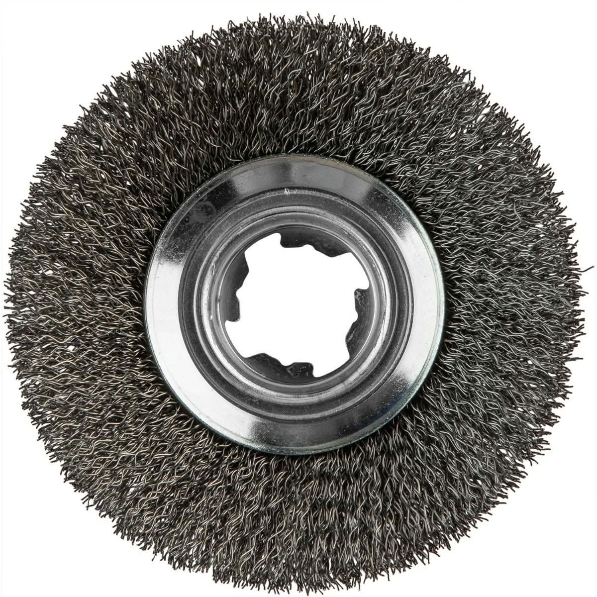 Makita D-73190 X-LOCK 4" Carbon Steel Crimped Wire Bevel Brush - Image 2