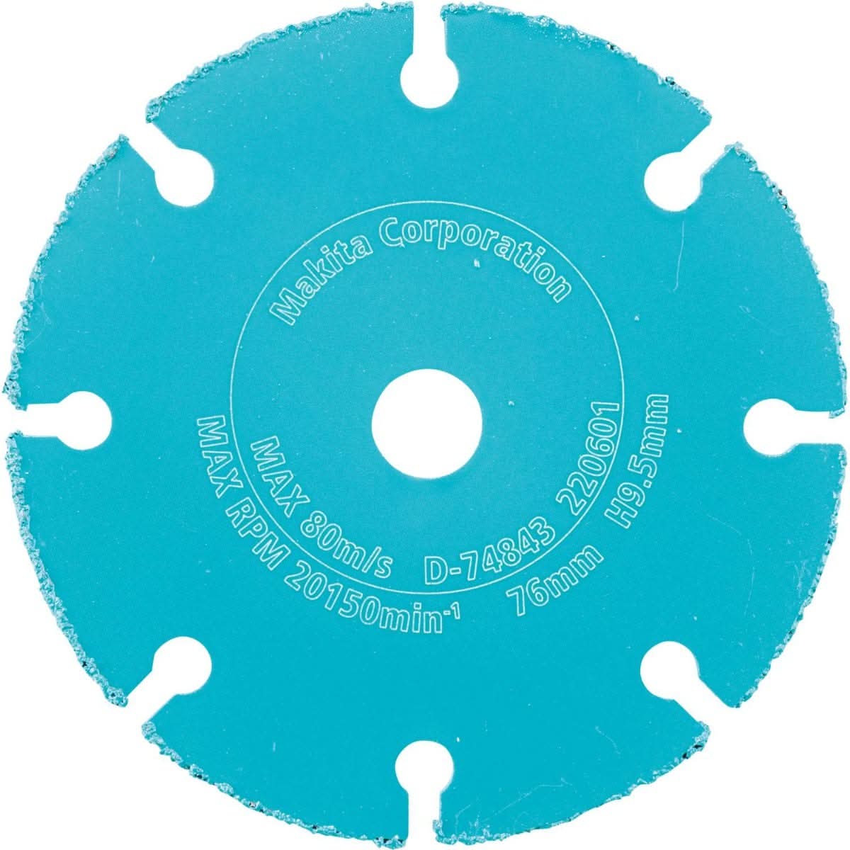 Makita D-74843 3" Carbide Grit Abrasive Multi-Material Cut-Off Wheel - Image 2