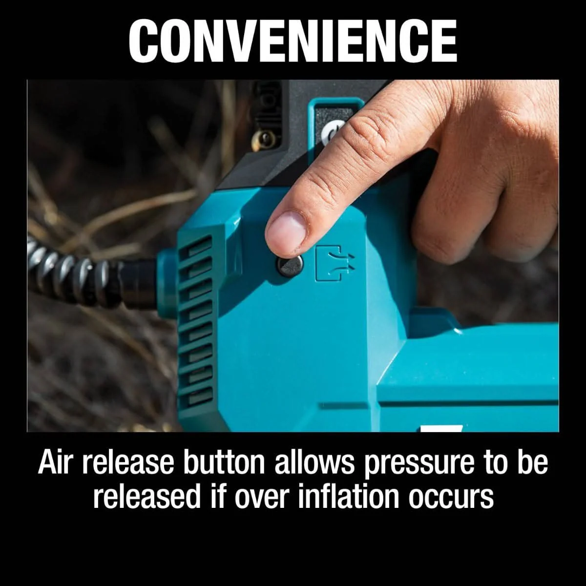 Makita DMP181ZX 18V LXT Lithium-Ion Cordless High-Pressure Inflator, Tool Only - Image 3
