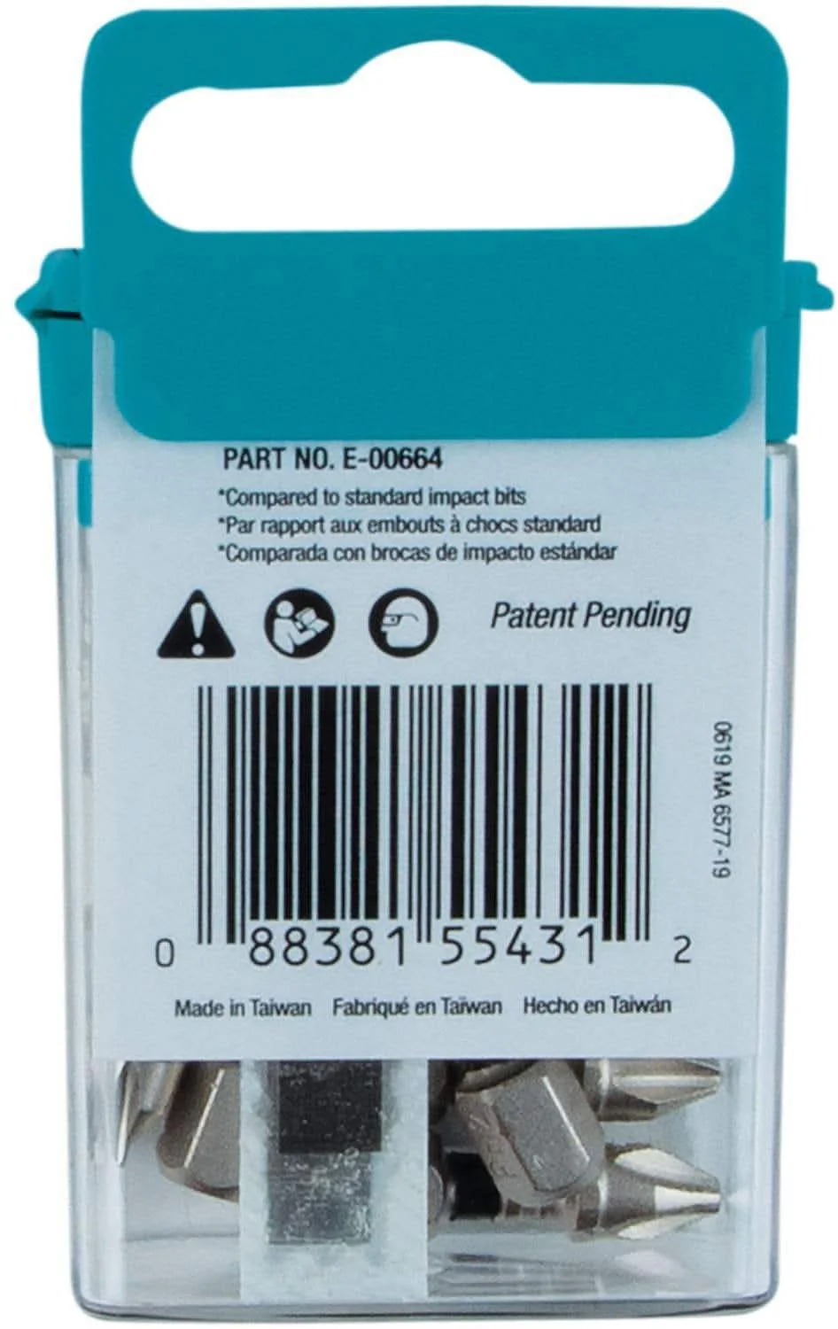 Makita E-00664 Impact XPS #2 Phillips 1" Insert Bit, 15/pk - Image 3