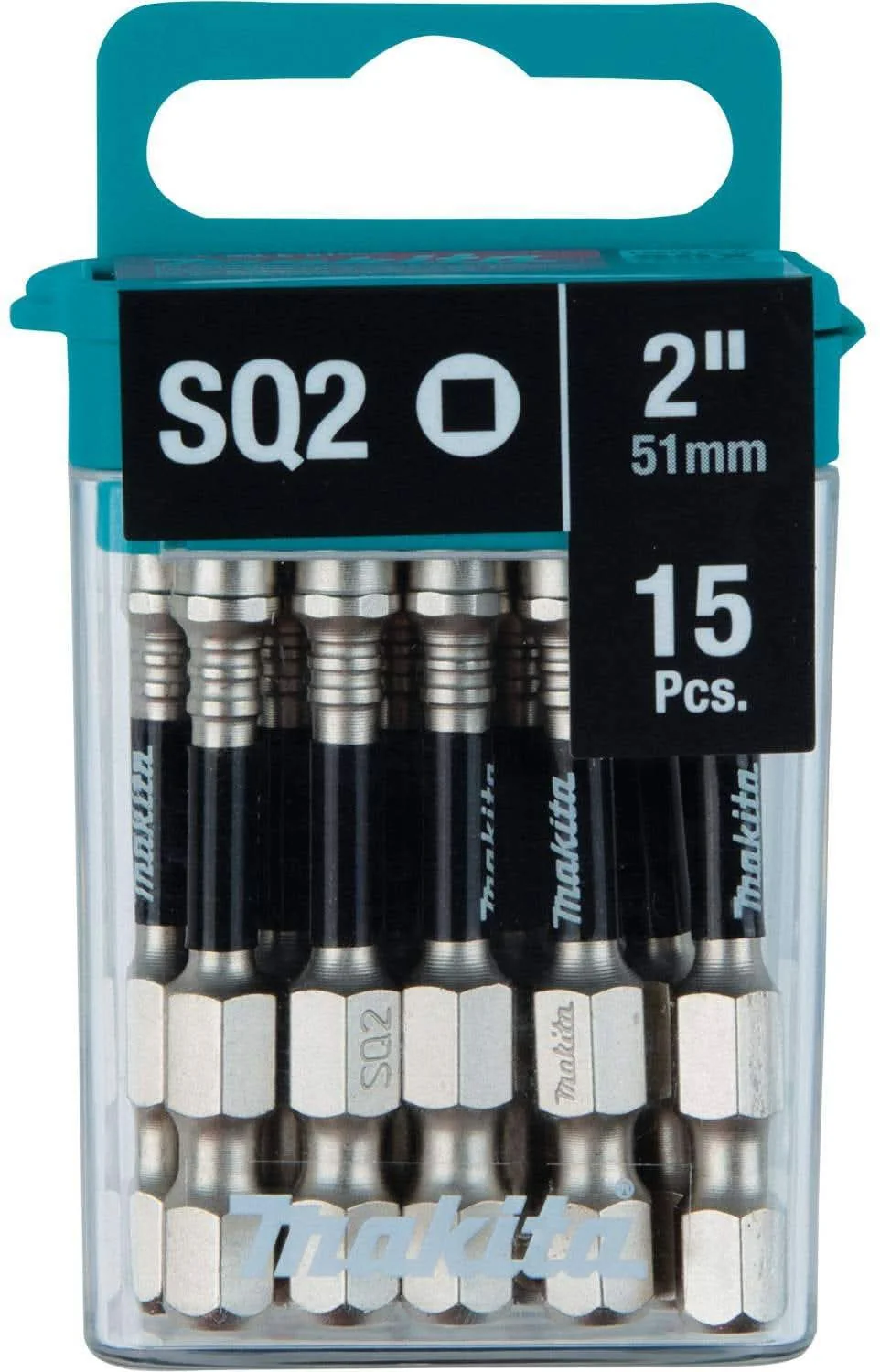 Makita E-01052 Impact XPS #2 Square 2" Power Bit, 15/pk - Image 1