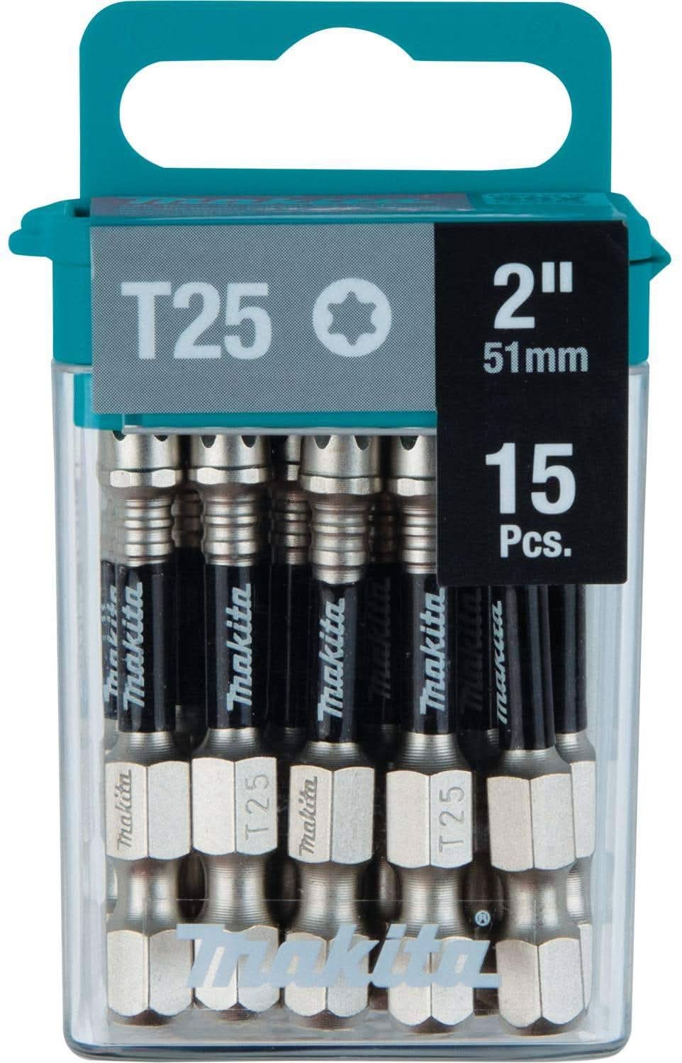 Makita E-01074 Impact XPS T25 Torx 2" Power Bit, 15/pk - Image 1