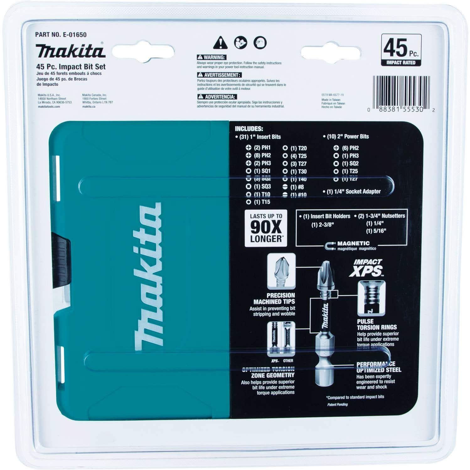Makita E-01650 Impact XPS 45 Pc. Impact Bit Set - Image 3