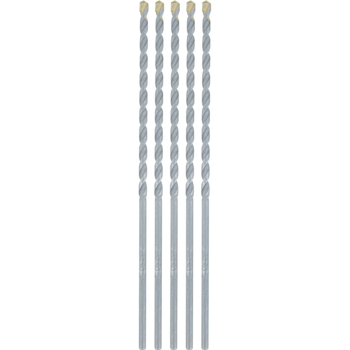 Makita E-10615 5/32" x 6" Carbide Tipped Percussion Masonry Hammer Drill Bits, 5/pk - Image 1