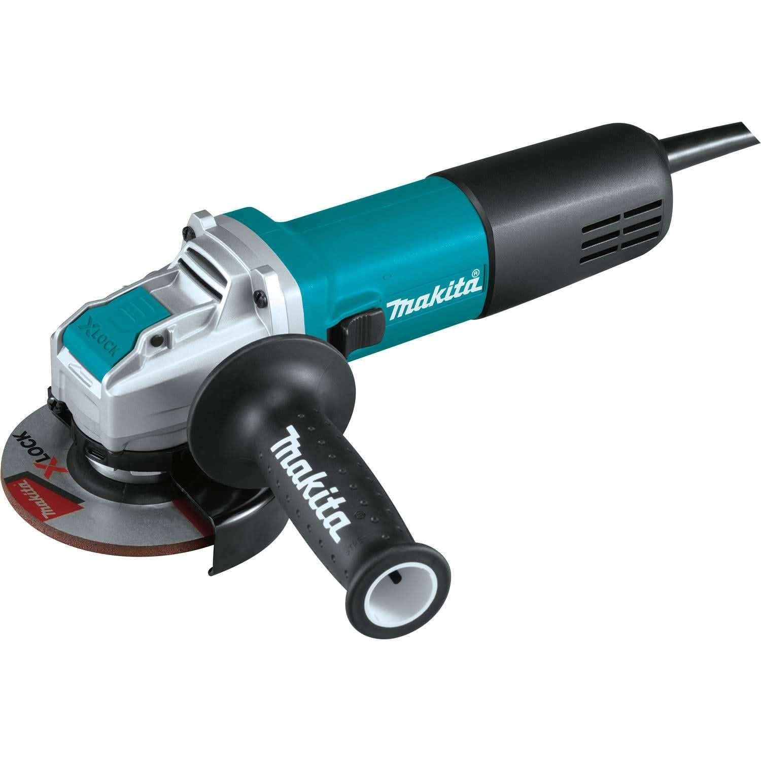 Makita 4-1/2 in. X-LOCK Angle Grinder, with AC/DC Switch and Segmented Diamond Blade - Image 2