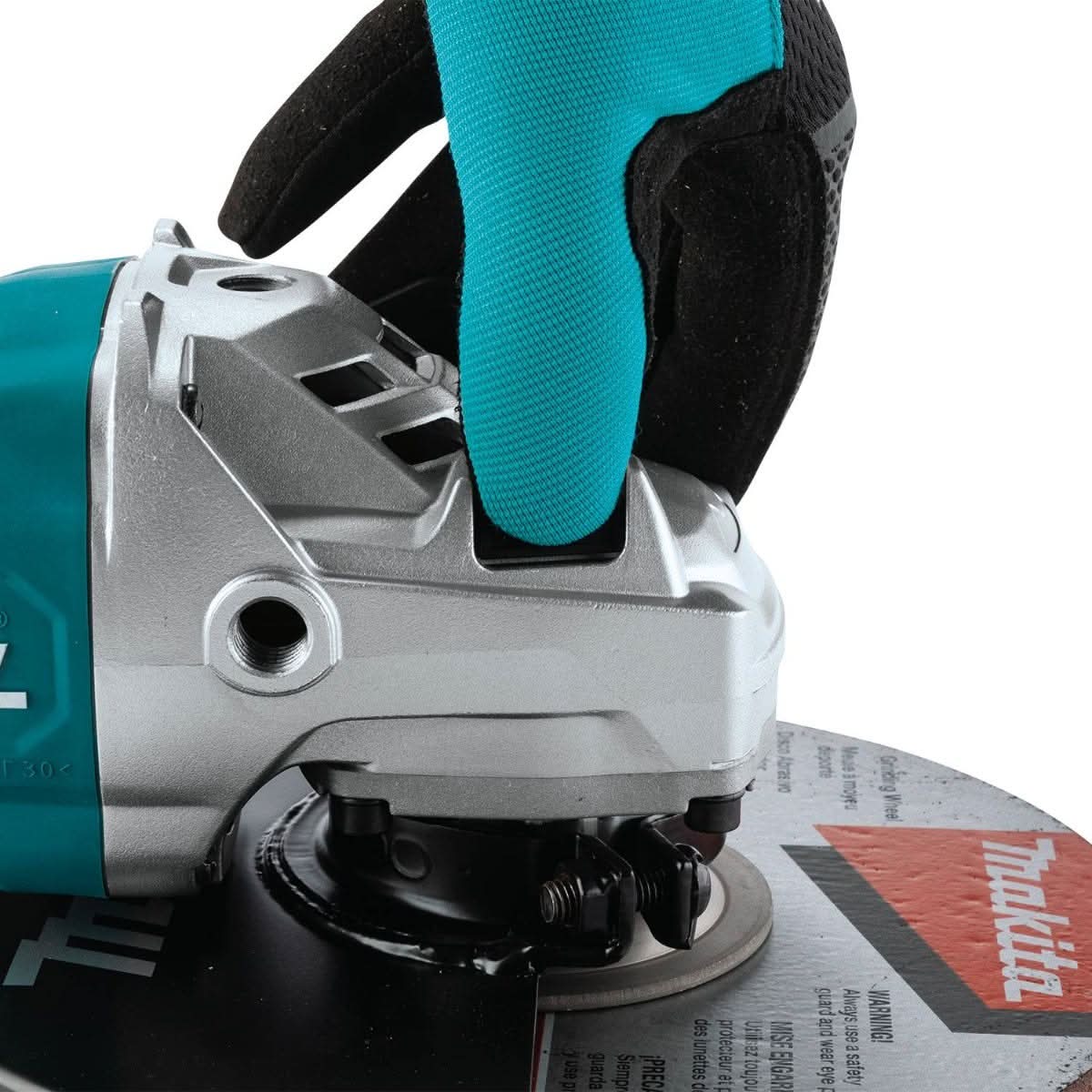 Makita GA9080 Corded 9" Angle Grinder, with Rotatable Handle, and Lock-On Switch - Image 3