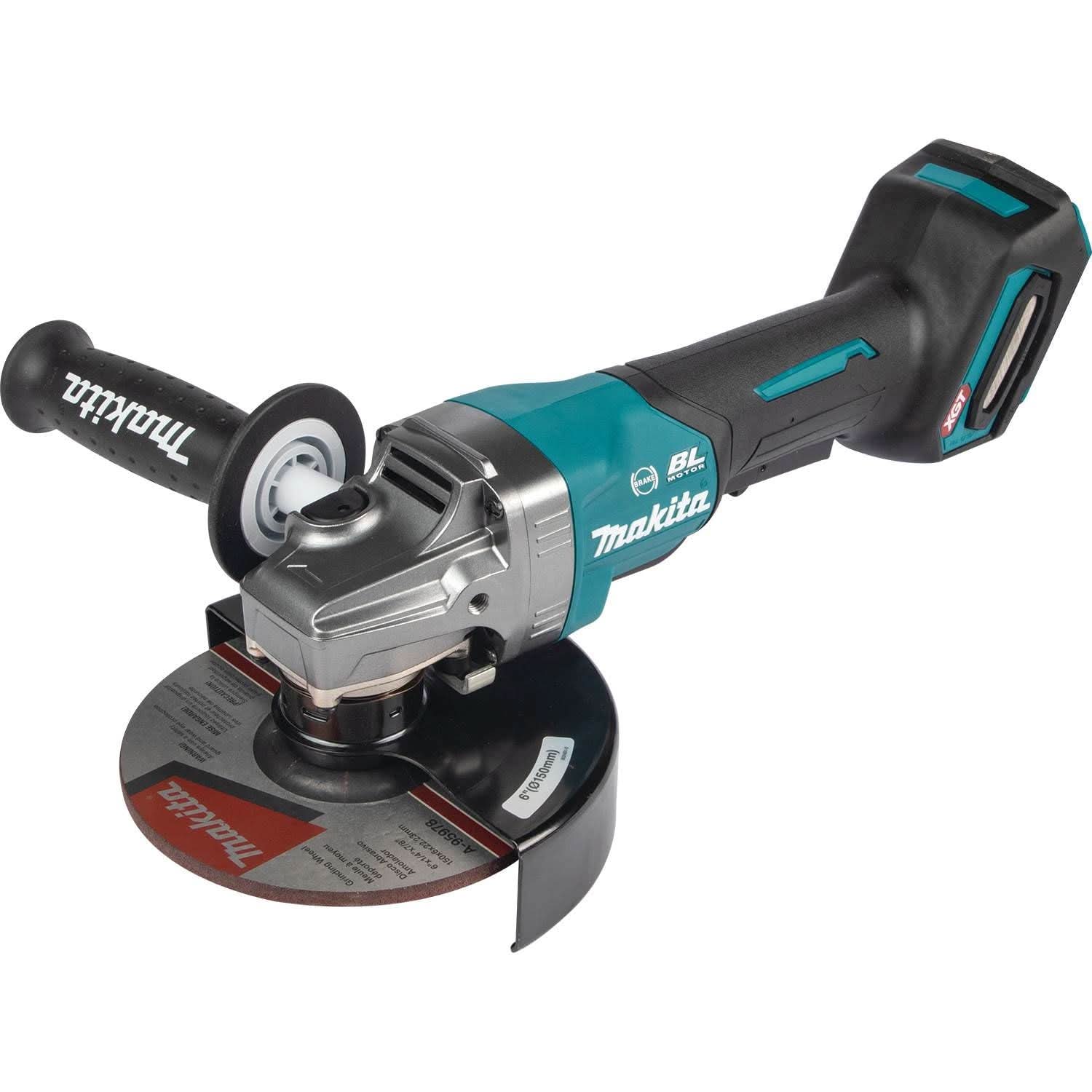 Makita GAG08Z 40V max XGT Brushless Cordless 6″ Paddle Switch Angle Grinder, with Electric Brake, Tool Only