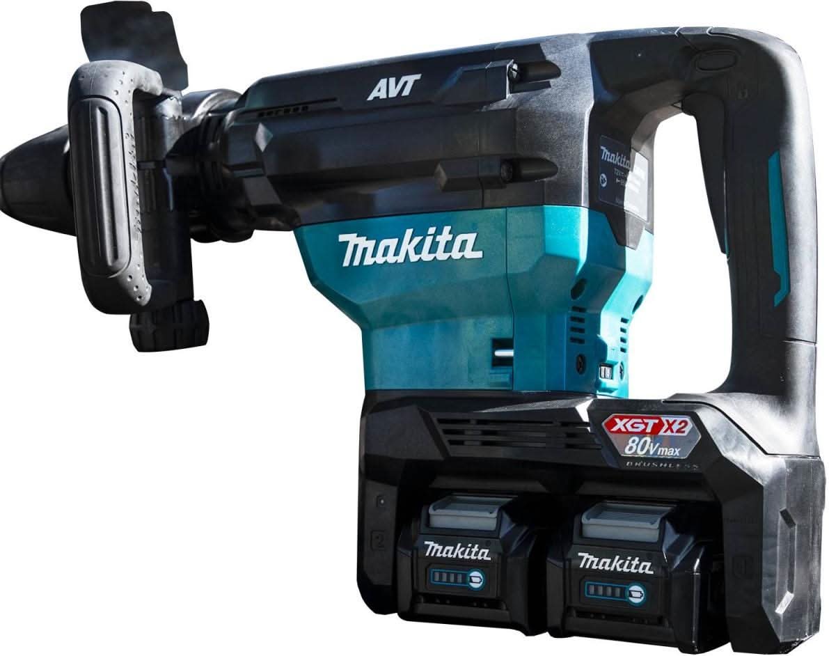 Makita GMH02PM 80V max (40V max X2) XGT Brushless 28 lb. SDS-MAX AVT AWS-Capable Demolition Hammer 4.0Ah Kit - Image 3