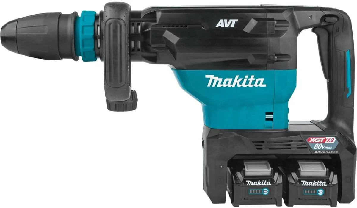 Makita GMH02PM 80V max (40V max X2) XGT Brushless 28 lb. SDS-MAX AVT AWS-Capable Demolition Hammer 4.0Ah Kit - Image 2