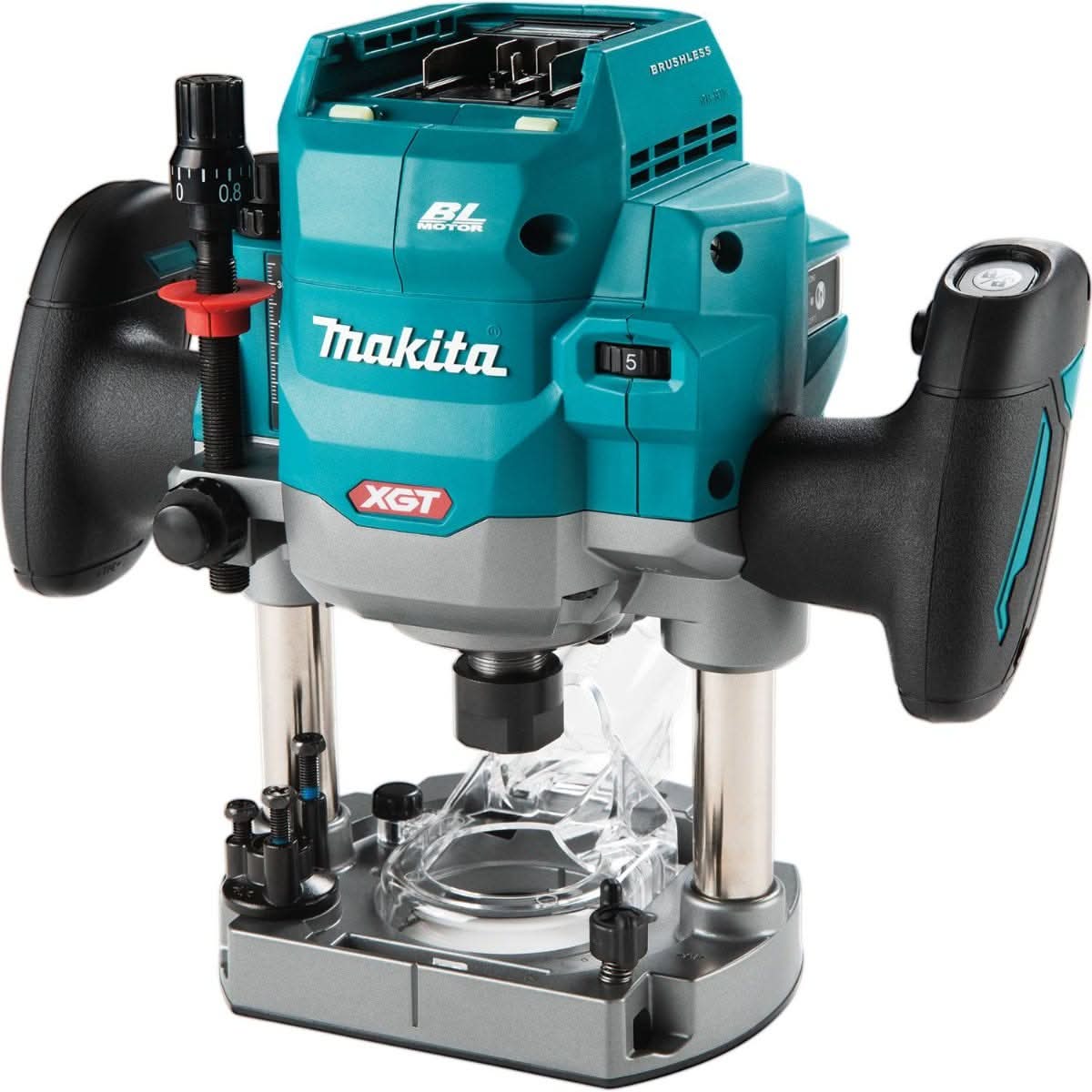 Makita GPR01Z 40V max XGT Brushless Cordless 2-1/4 Maximum HP Plunge Router, Tool Only - Image 2