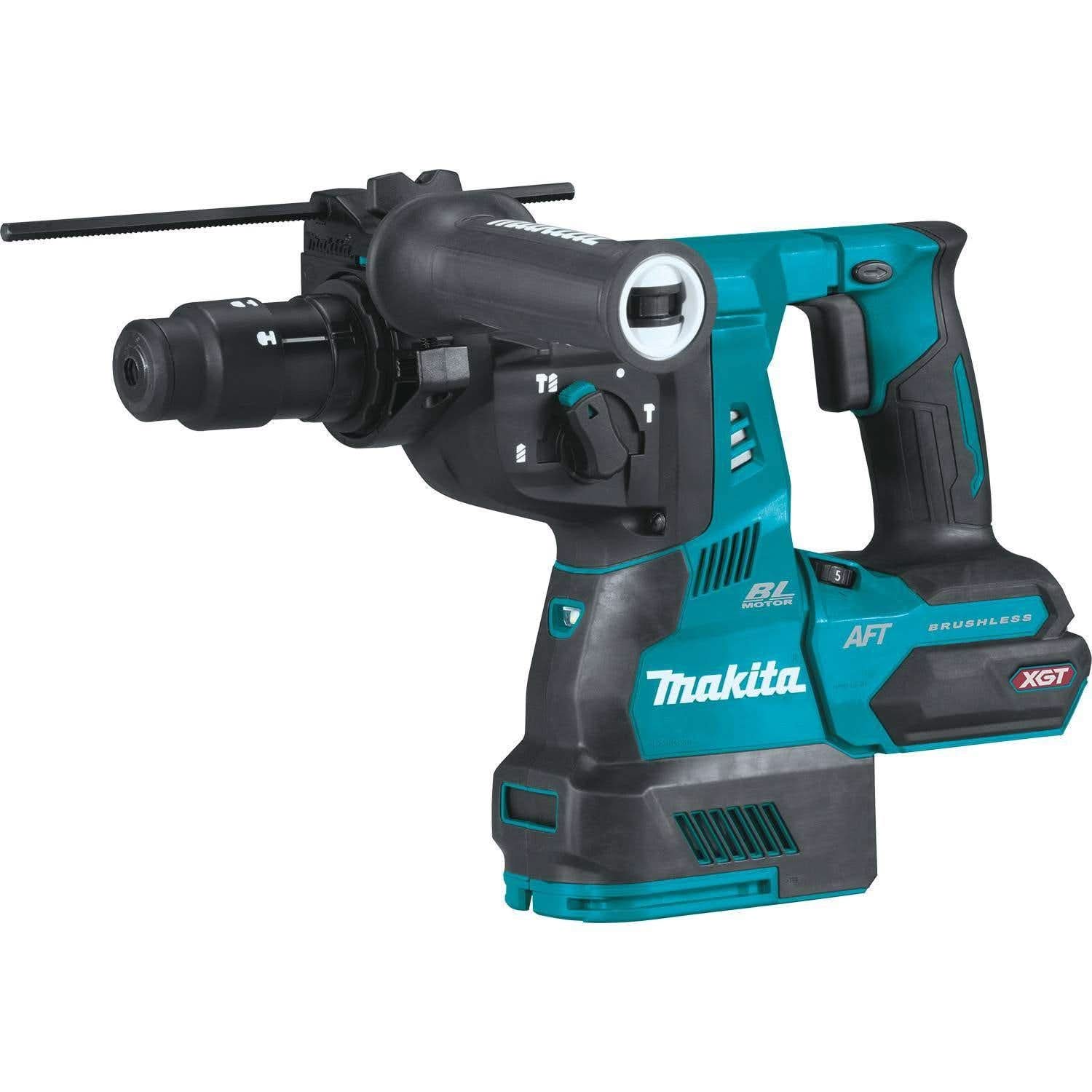 Makita GRH02Z 40V max XGT Brushless Cordless 1-1/8″ SDS-PLUS AVT Rotary Hammer, with Interchangeable Chuck, AWS Capable, Tool Only