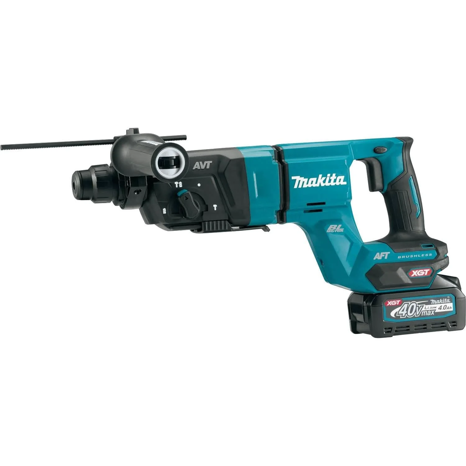 Makita GRH07M1 40V max XGT Brushless Cordless 1-1/8" SDS-PLUS AVT Rotary Hammer (D-Handle) Kit, AFT, AWS Capable (4.0 Ah) - Image 2
