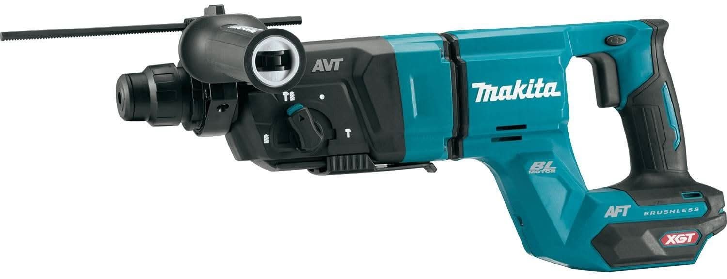 Makita 40V max XGT Brushless 4 Gal. HEPA Dry Dust Extractor Kit AWS Capable (4.0Ah) w/ 40V max XGT Brushless 1-1/8" SDS-PLUS AVT Rotary Hammer - Image 3