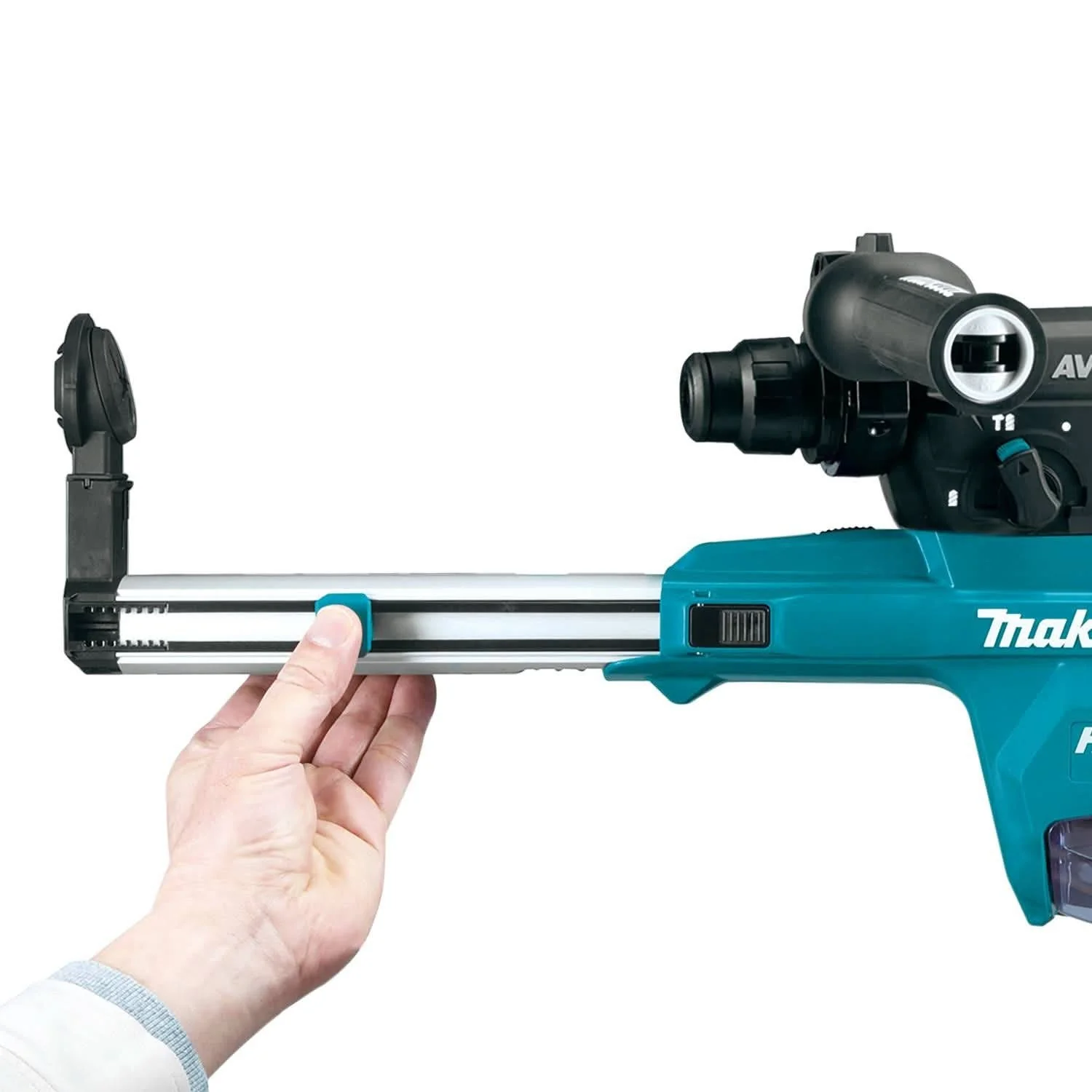 Makita GRH07ZW 40V max XGT Brushless 1-1/8" SDS-PLUS AVT Rotary Hammer (D-Handle) w/ Dust Extractor, AFT, AWS Capable, Tool Only - Image 3