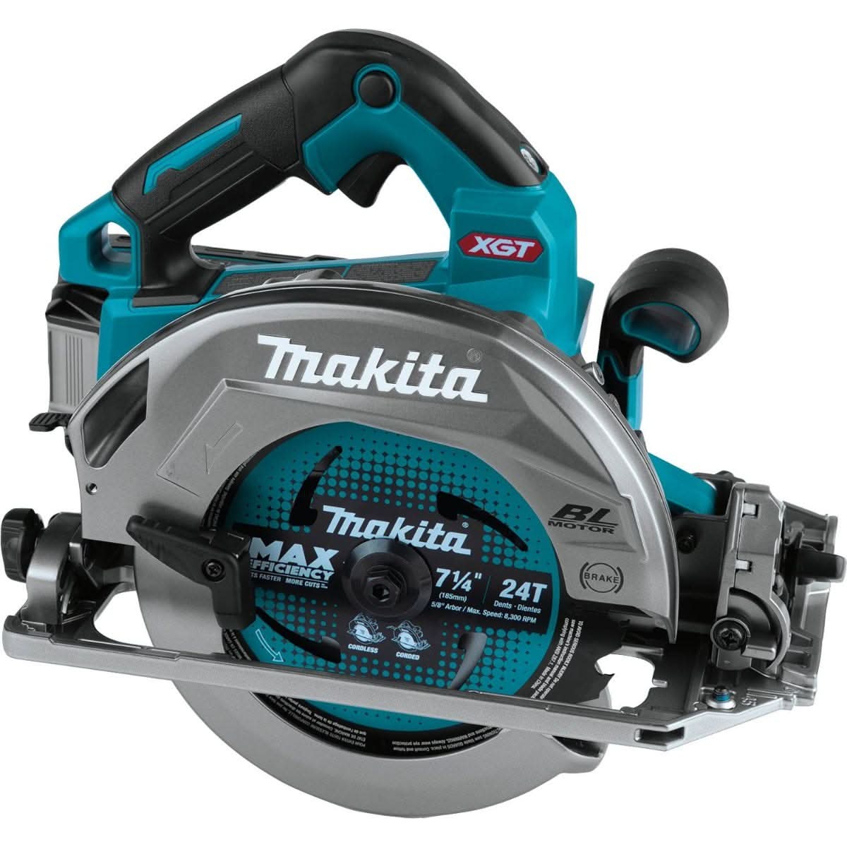 Makita GSH02M1 40V max XGT Brushless Cordless 7-1/4" Circular Saw Kit with Guide Rail Compatible Base, AWS Capable, 4.0Ah - Image 2