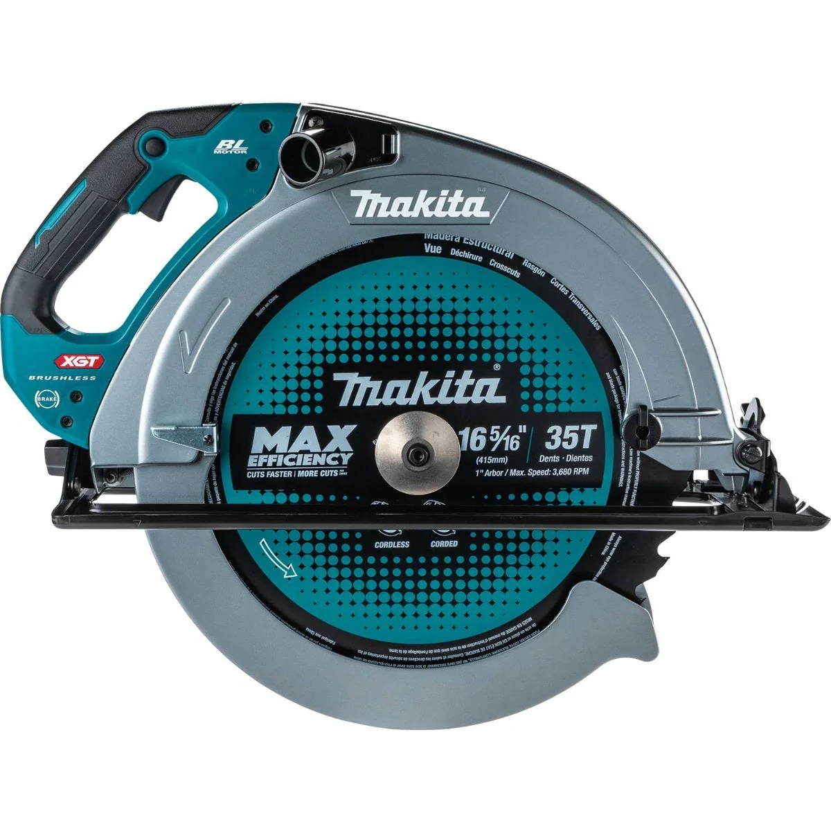 Makita GSH06Z 40V max XGTÂ® Brushless Cordless 16-5/16″ Circular Saw, AWS Capable, Tool Only