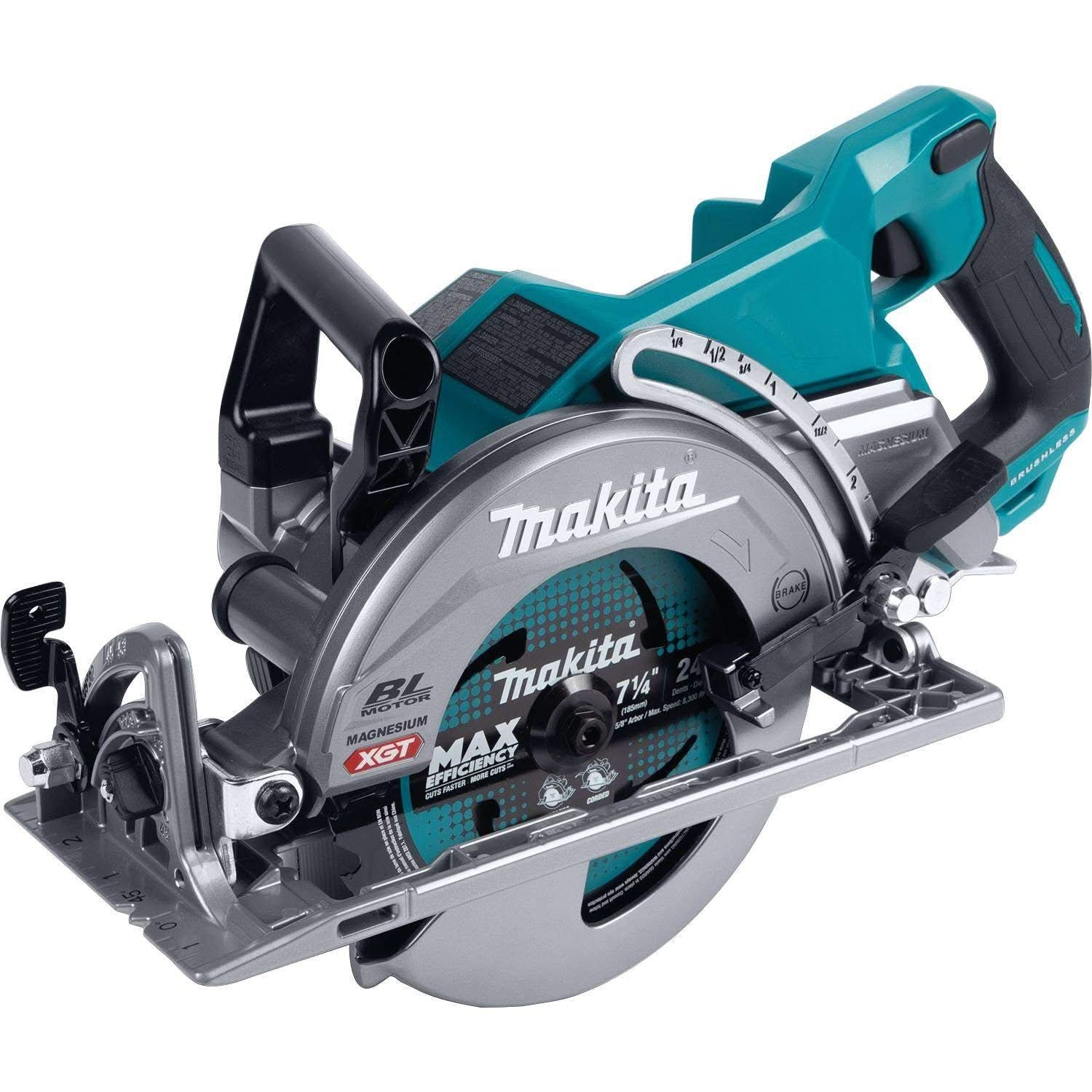 Makita GSR01Z 40V max XGT Brushless Cordless Rear Handle 7-1/4″Â Circular Saw, Tool Only