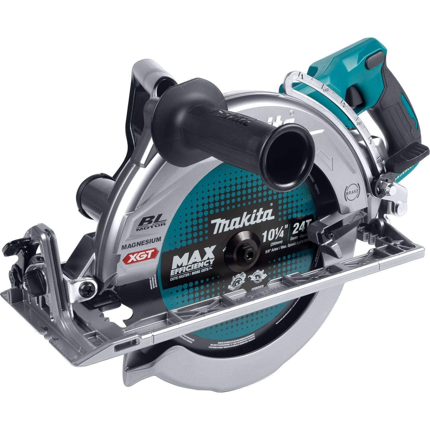 Makita 40V max XGT Brushless Rear Handle 10-1/4" AWS Circular Saw 4.0Ah Kit w/ 2-Batteries - Image 2