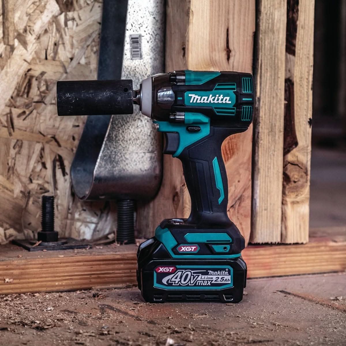 Makita GWT04D 40V max XGT Brushless Cordless 4-Speed 1/2" Sq. Drive Impact Wrench Kit w/ Friction Ring Anvil (2.5Ah) - Image 3