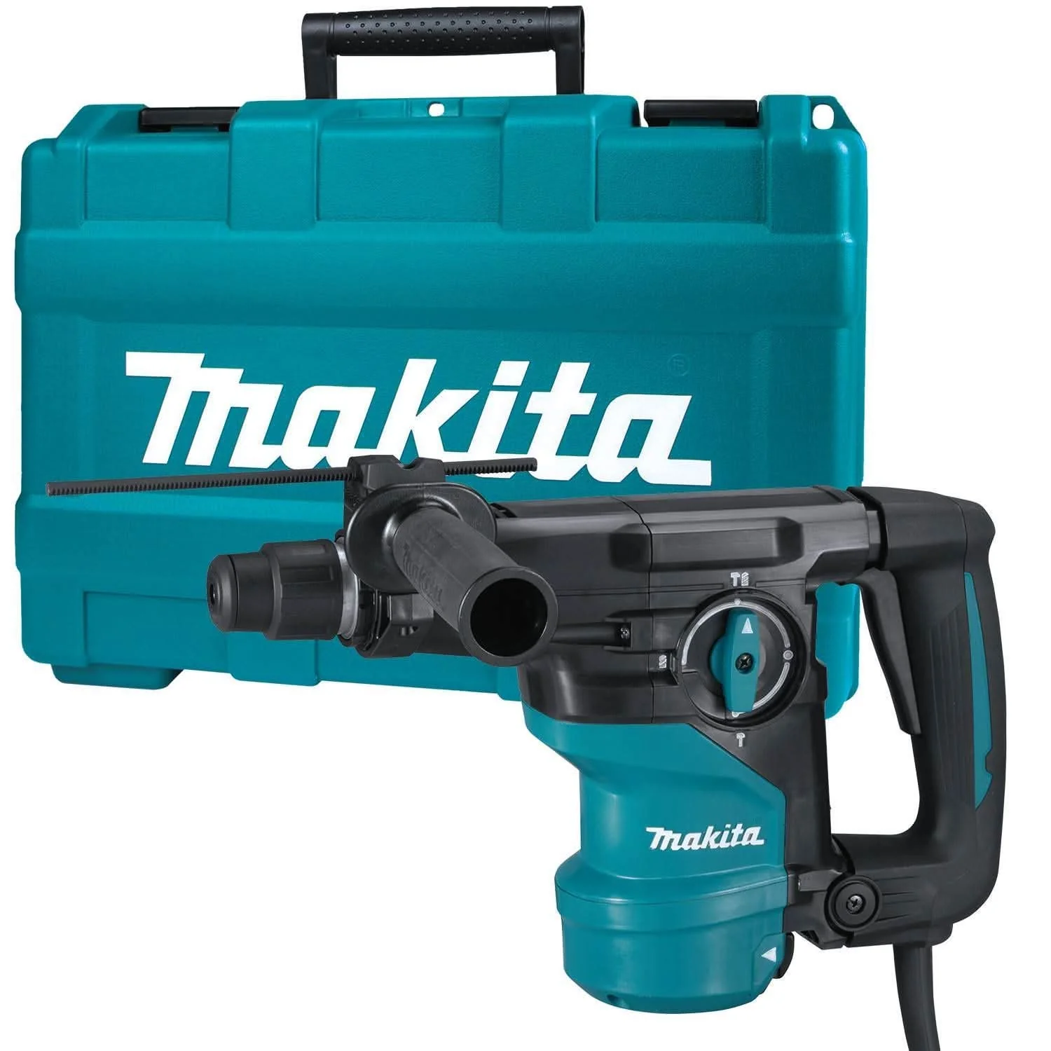 Makita 1-3/16'' Rotary Hammer, accepts SDS-PLUS bits, L-Shape plus 1" SDS-PLUS AVT Rotary Hammer, w/ HEPA Dust Extractor (D-handle) - Image 2