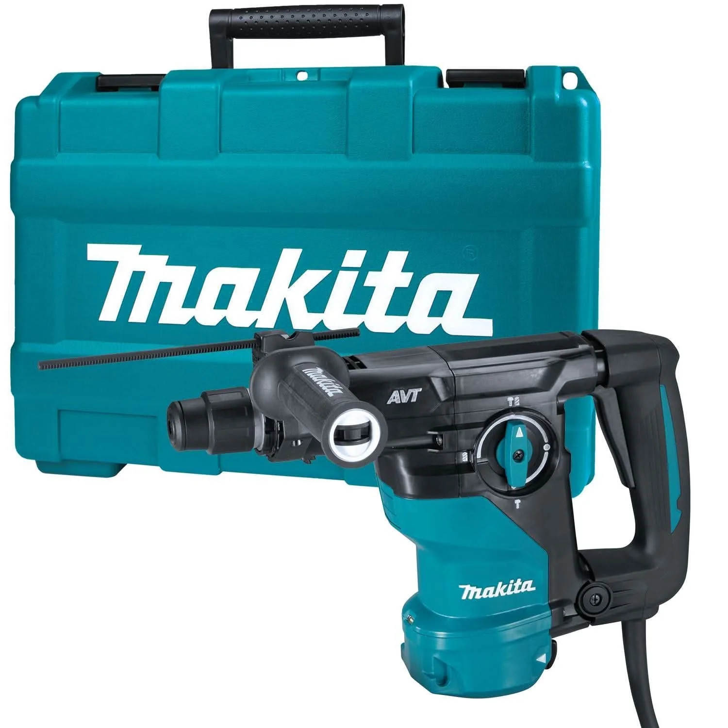 Makita 1-3/16-Inch AVT Rotary Hammer plus 1" SDS-PLUS AVT Rotary Hammer, w/ HEPA Dust Extractor (D-handle) - Image 2